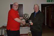 Dave recieving the trophy