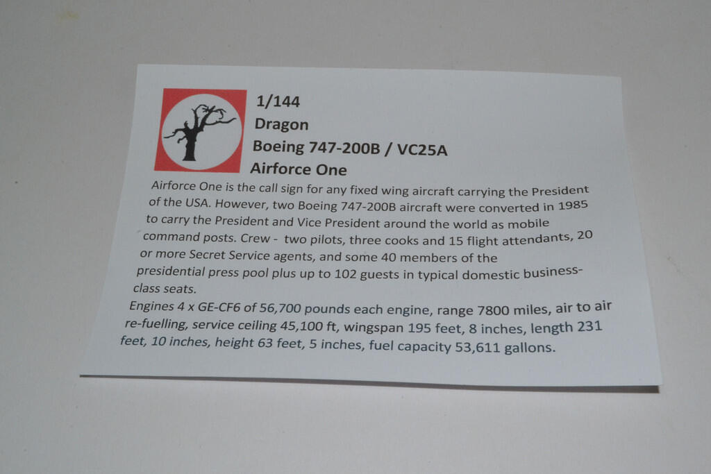 Boeing 747-200B Airforce One