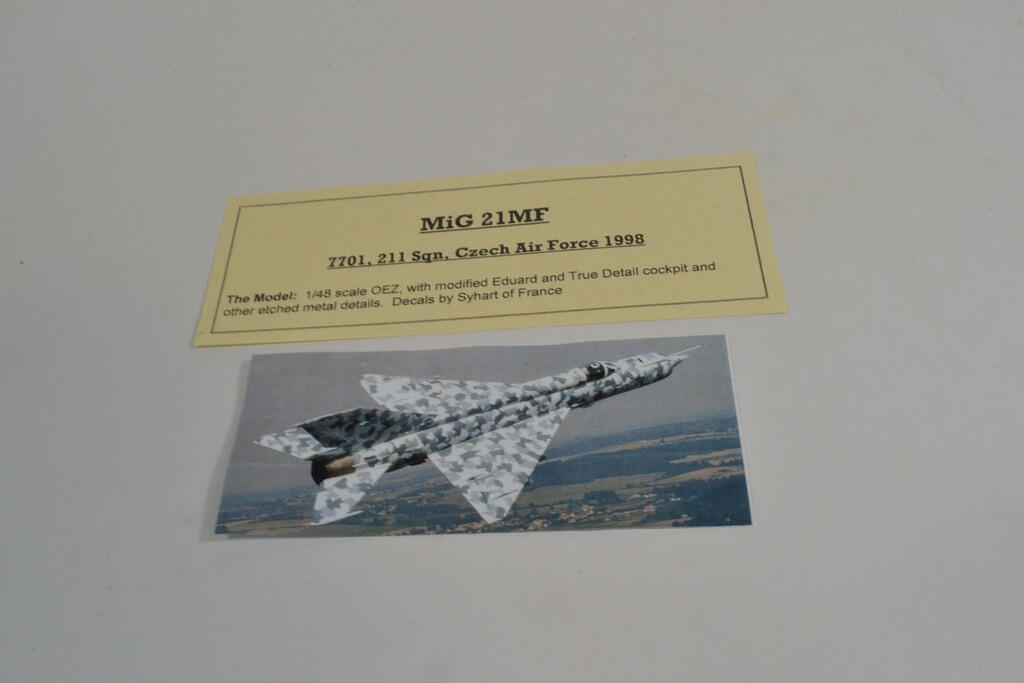 MiG 21MF, 7701, 211 Sqn Czech Air Force 1998