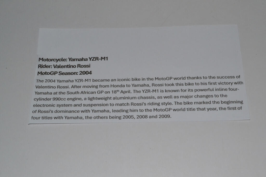 Yamaha YZR-M1, 2004