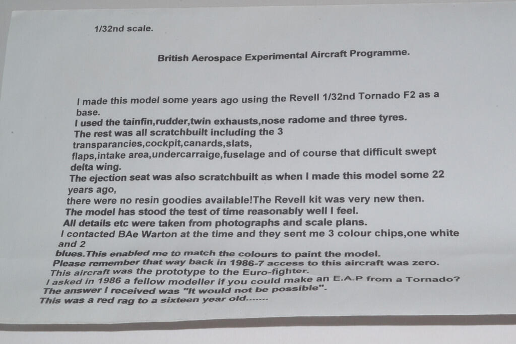1/32 BAe Experimental Aircraft Program