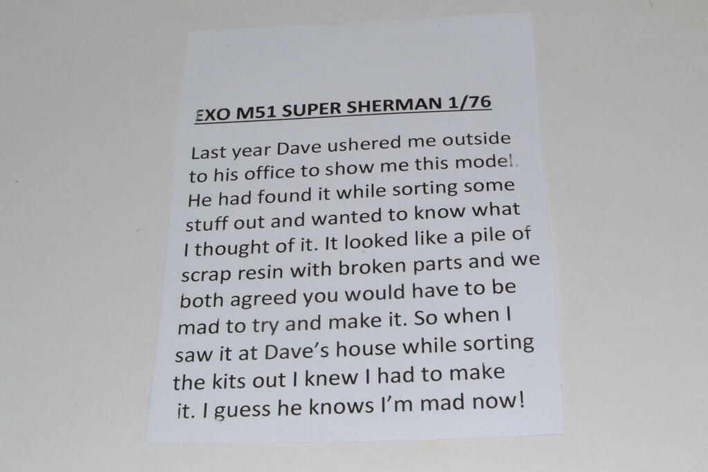 1:76 M51 Super Sherman