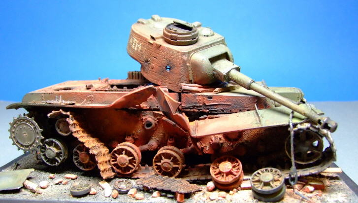 Burnt-out KV-1