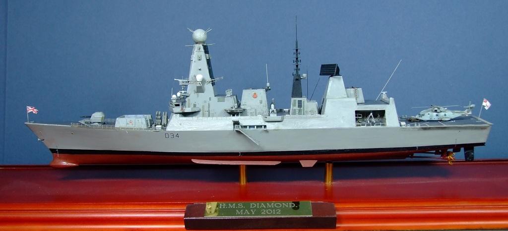 HMS Diamond, Type 45 Destroyer, Royal Navy, 1:350