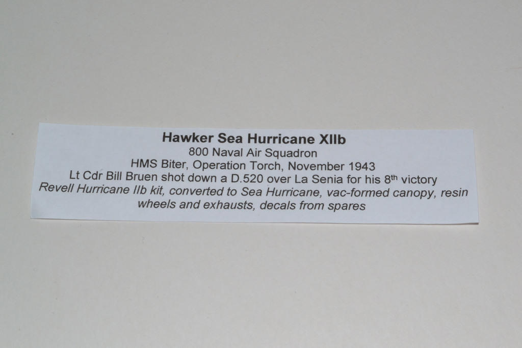 Hawker Sea Hurricane XIIb