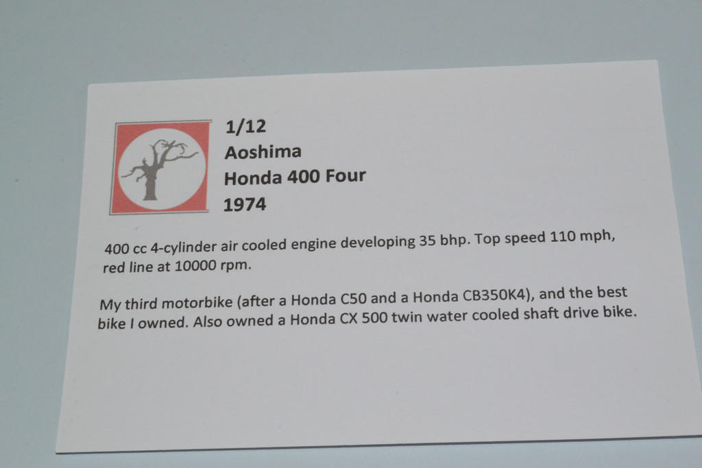 Honda 400 Four, 1974, 1/12
