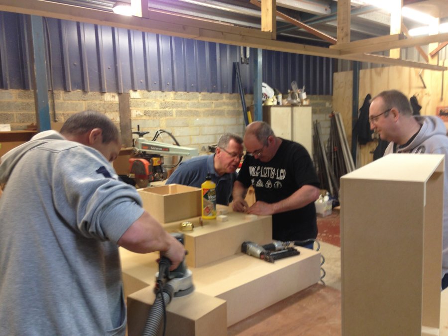 2014 Stand Building in Mark Worboy's workshop