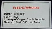FuSE 62 Wurzburg radar, 1:72