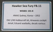Hawker Sea Fury FB.11, RAN, HMAS Sydney, 1952, 1:48