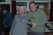 Roger receiving the Members Trophy